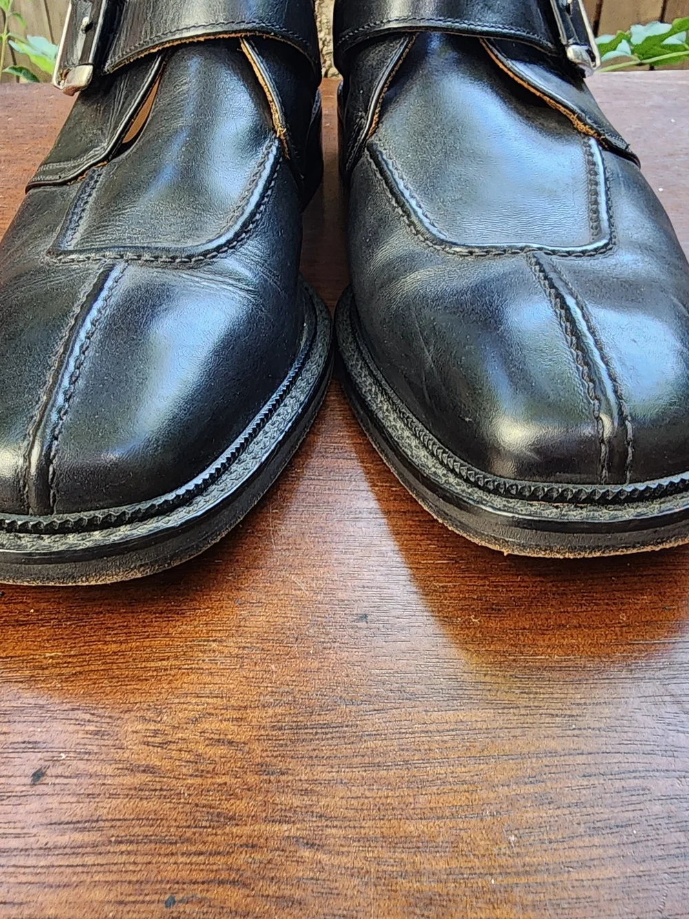 Mario Caligiuri Italy Black Leather Monk Strap Boots [11]